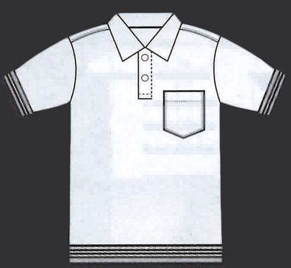 裾＆袖リブ付きポロシャツ　451